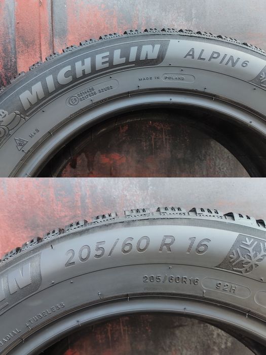 4бр.зимни гуми 205/60/16 Michelin Alpin6
dot24