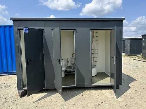 Container sanitar cu 3 compartimente