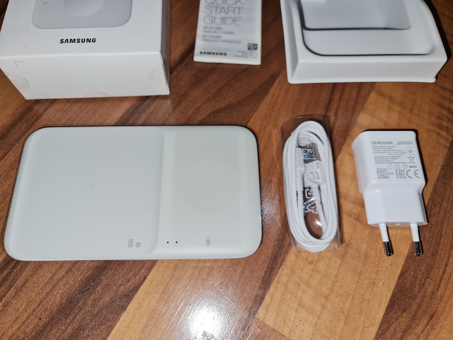 Incarcator wireless original Samsung Charger Duo Buds iPhone Airpods