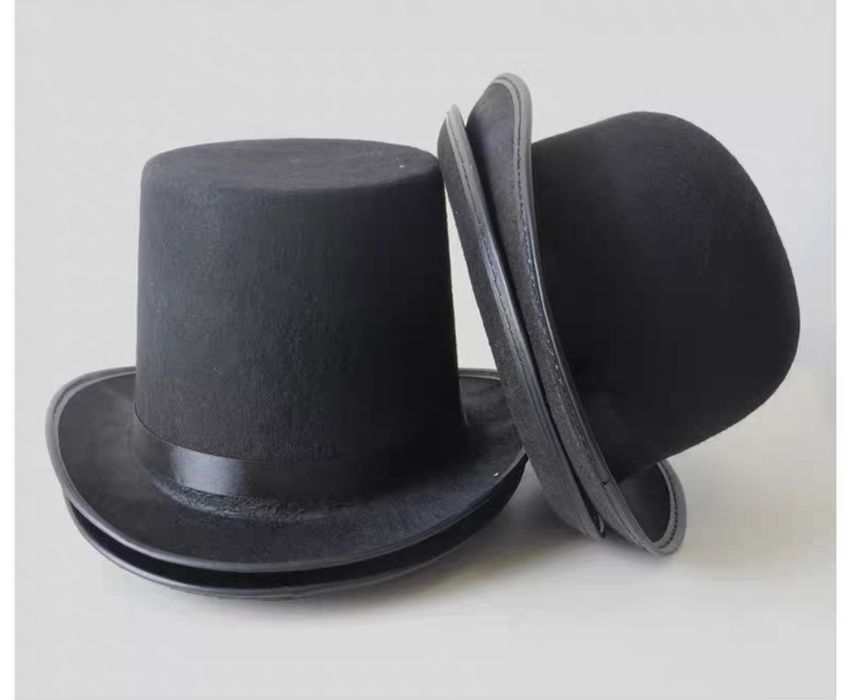 Цилиндр, котелок в наличии, чёрный, коричневый