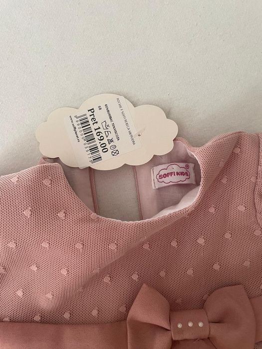 Rochie bebe Roz Pudra 68cm