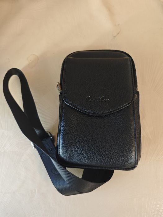 Кожаная сумка Cantlor, барсетка