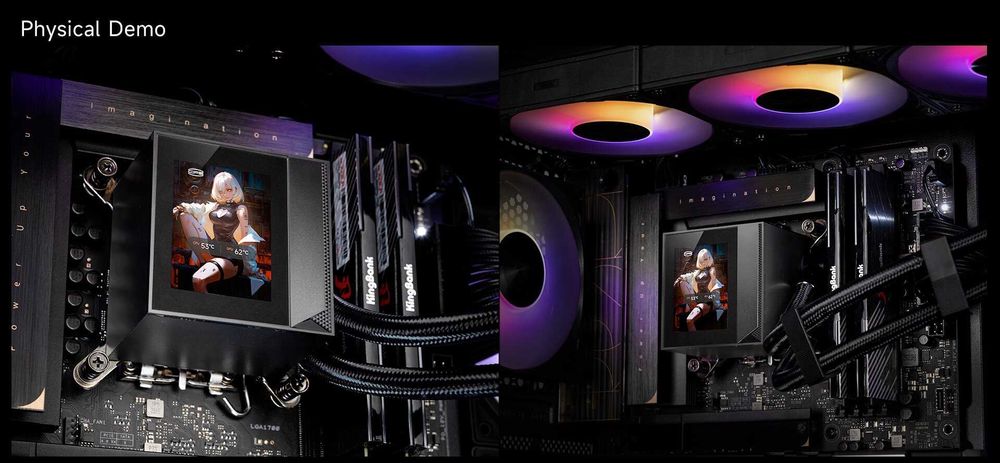 Водяное охлаждение для CPU PCCooler DC360 Pro ARGB Display BK