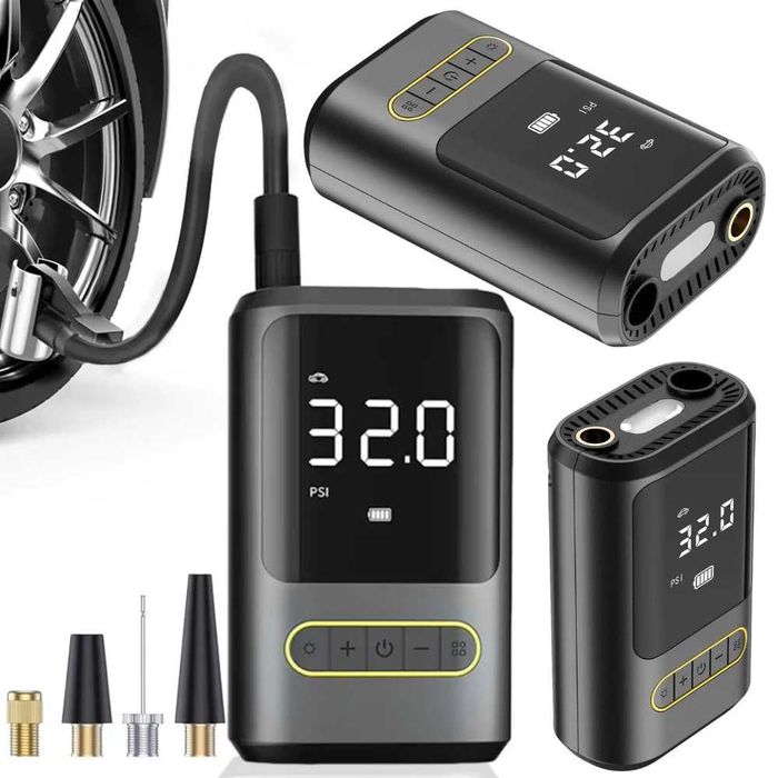 Електрическа помпа за гуми Verk Group 150 PSI / 10 Bar с LCD дисплей