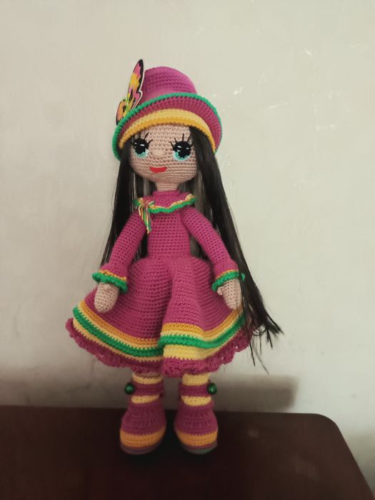 Вязаные игрушки .