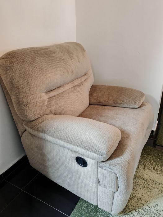 Fotoliu recliner Mobexpert ,manual – stare perfectă, ca nou