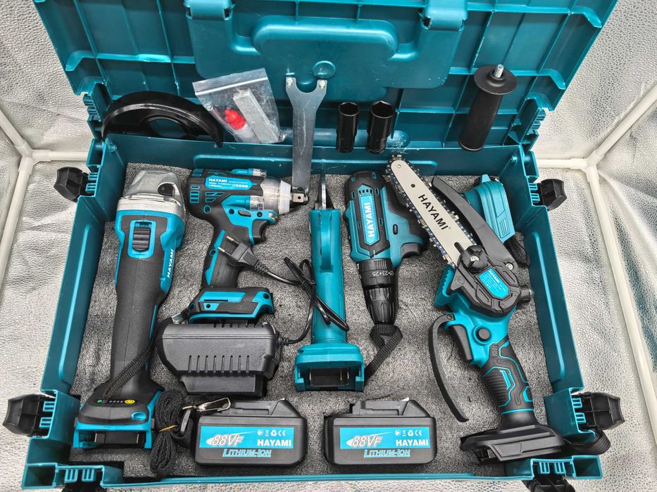 Set Profesional 5 in 1 cu Acumulatori Brushless 88V