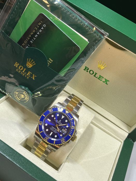 Rolex oyster perpetual date blue