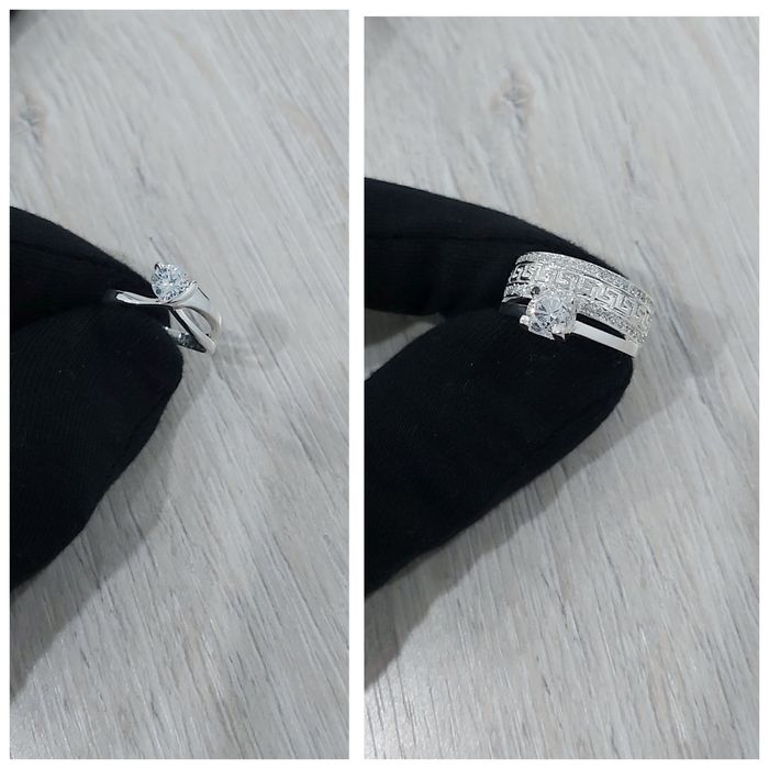 Кумуш узук Женский кольцо для влюблённых подарки сердечки подарок