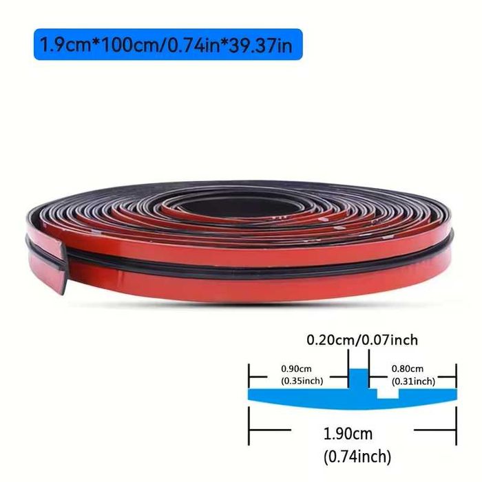 2 метра залепваща гумена лента за стъкло или победа на автомобил, кола