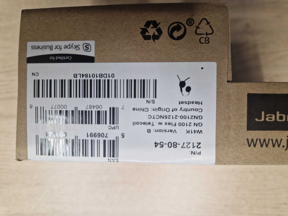 Jabra GN2100 Telecoil Слушалки подходящи за Офис/Център за обаждания