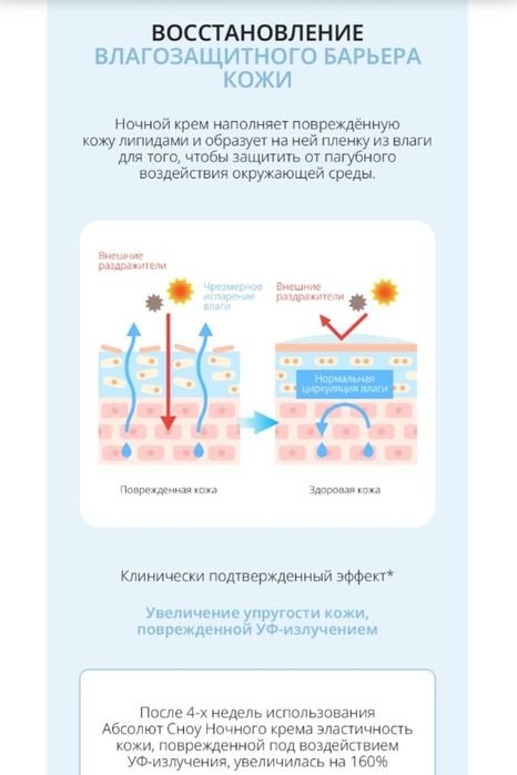 Атоми Абсолют Сноу ночной крем