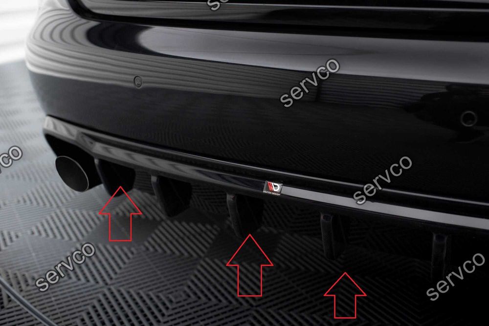 Prelungire difuzor bara spate Audi A4 B8 2008-2012 v29 Maxton Design