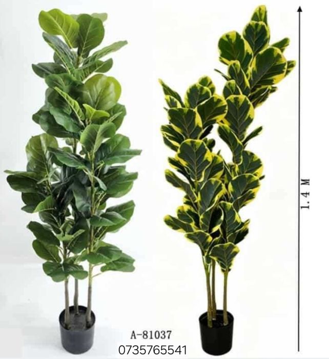 Pom artifical copac decorativ verde aspect natural Strelitia Yucca  Palmier Tropical