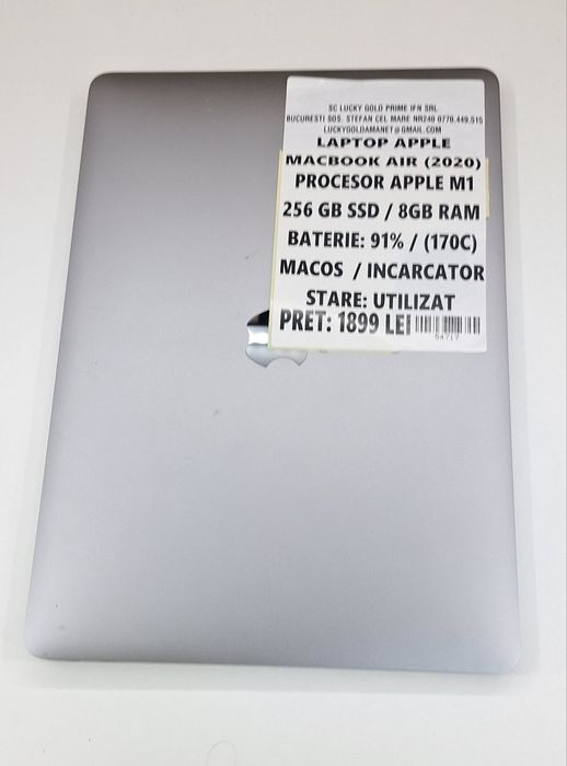 Apple MacBook Air 2020 M1 256Gb 8Gb Garantie/Factura #54717