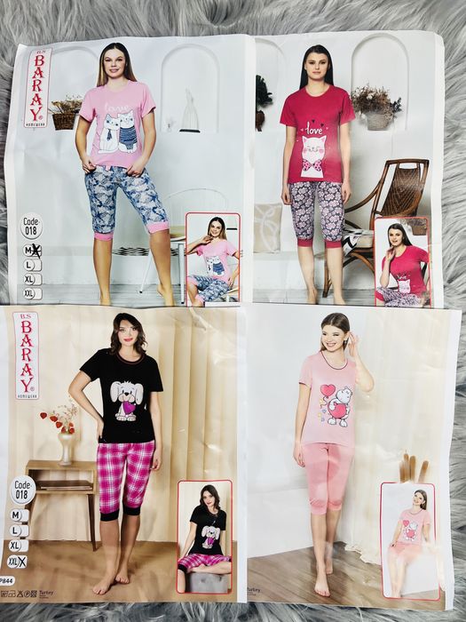 Pijamale dama bumbac 100% mărimi de la S la XXL