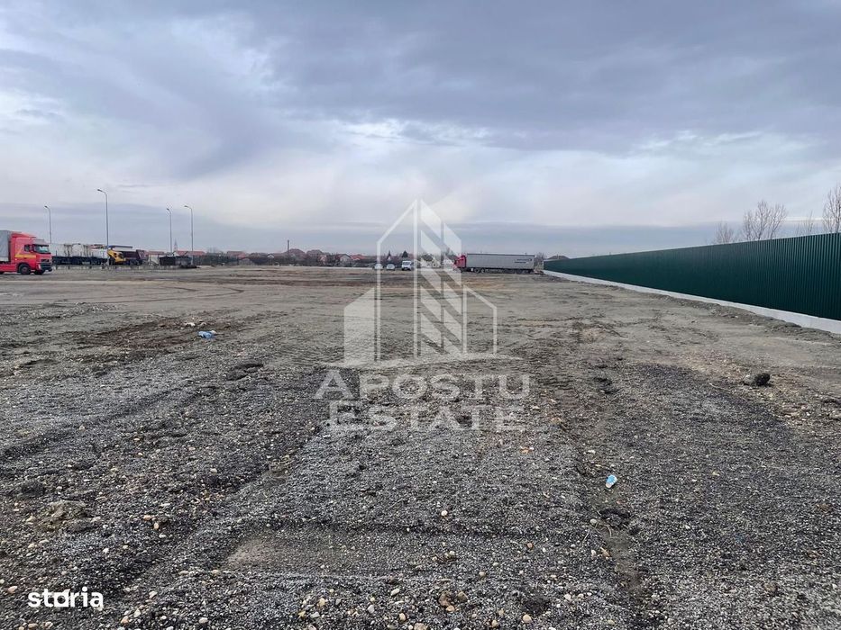 Teren de inchiriat 7000 mp | Platforma pietruita | Acces TIr | Depozit