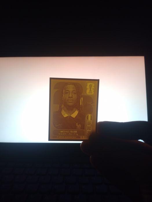 Panini World cup gold stiker din plastic cu semnătura