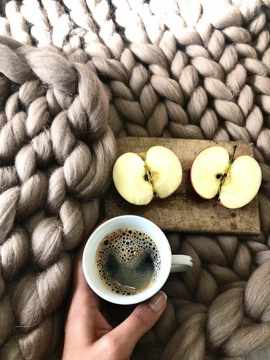 Одеяло от мериносова вълна ръчна изработка