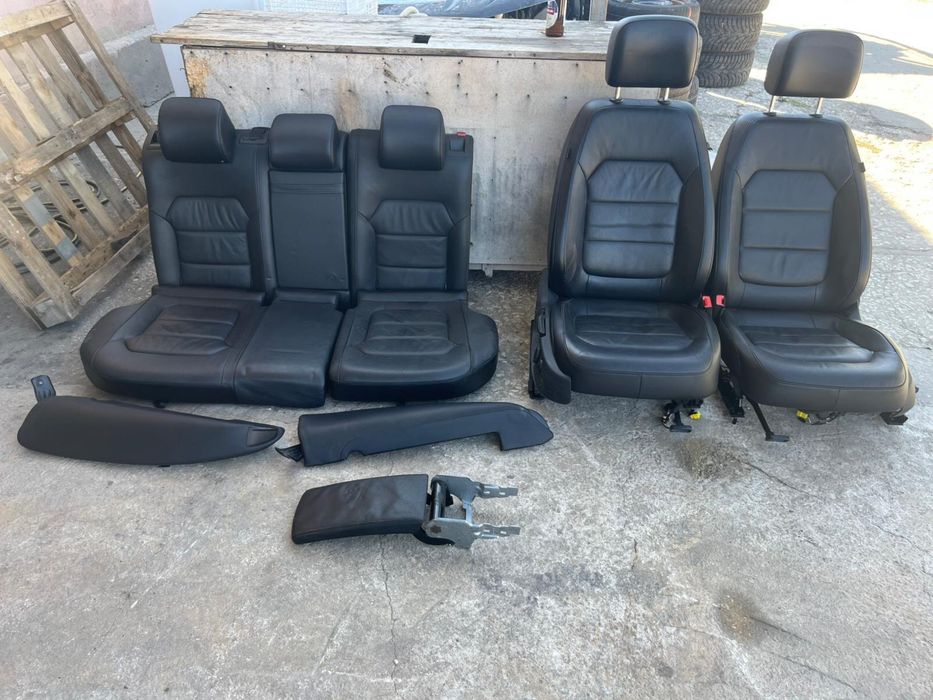 Предни седалки Кожен салон Passat b7 подлакътник подгрев ном921