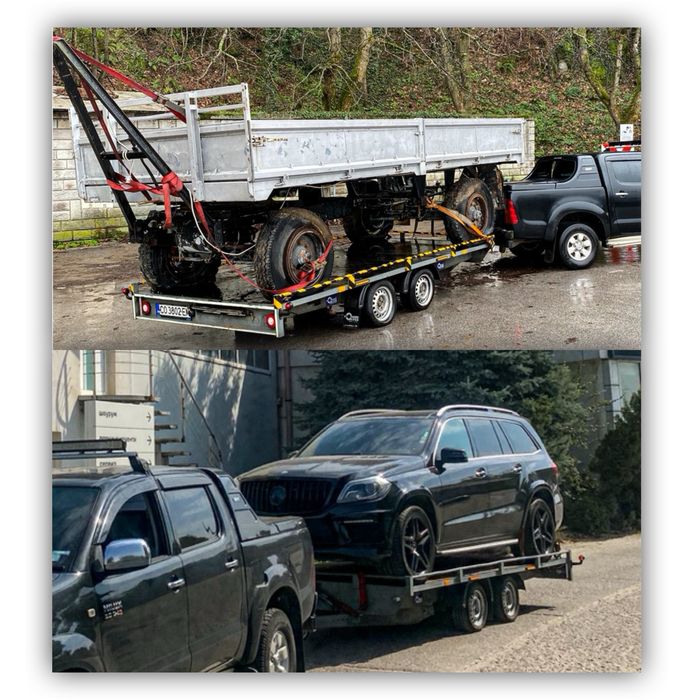 Пътна помощ/превоз/транспорт с платформа на техника, коли и т.н