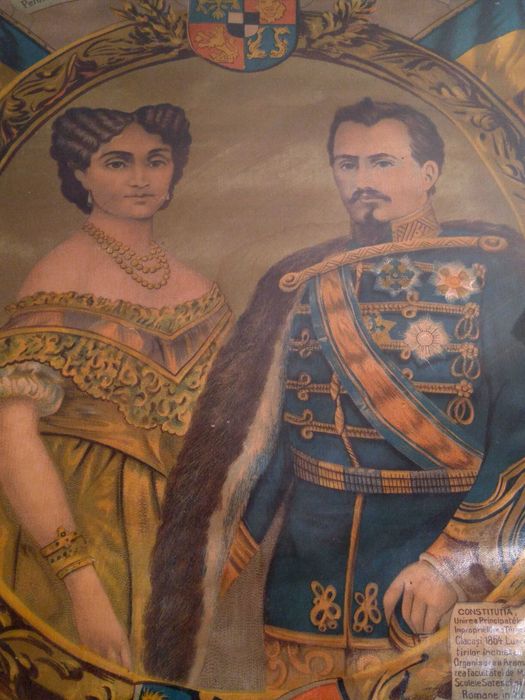 Tablou Alexandru Ioan Cuza si Doamna Elena Cuza | RARITATE