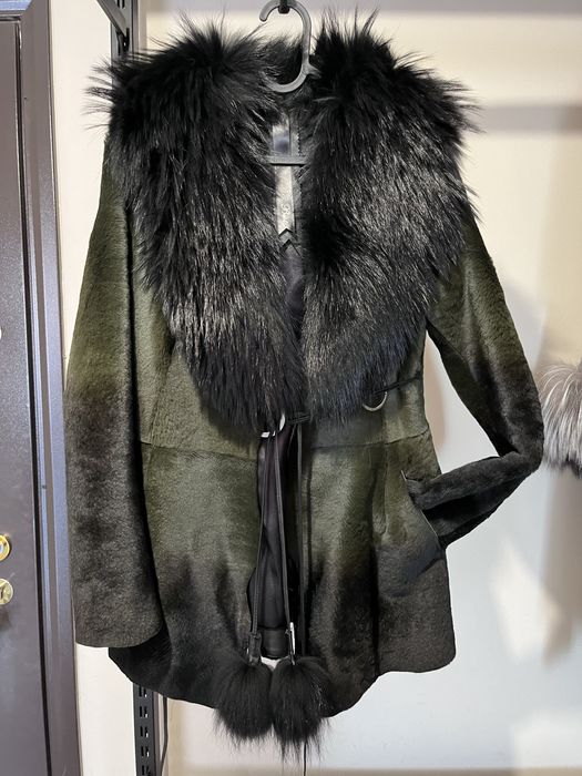 Палто естествен косъм