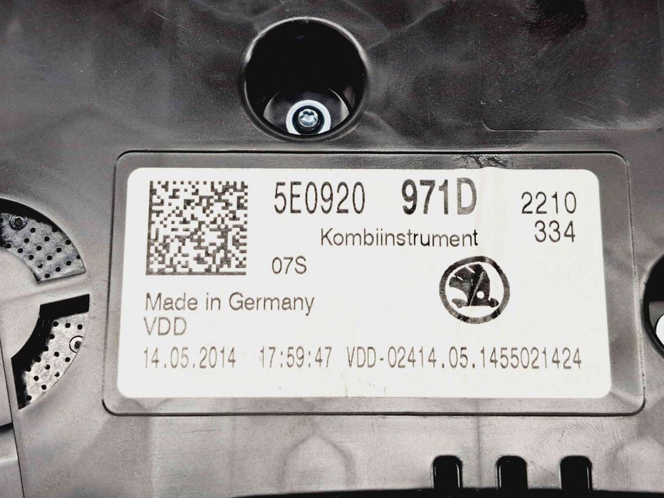 Ceas bord Skoda Octavia 3 (5E3) [Fabr 2012-2020] 5E0920971D