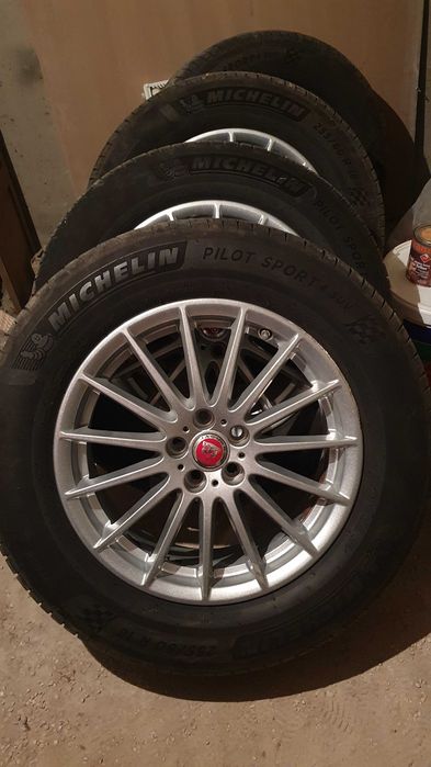 Jante originale JAGUAR F-PACE R18 cu cauciucuri vară noi Michelin 2019