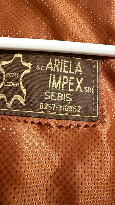 Jacheta piele lucrata manual!