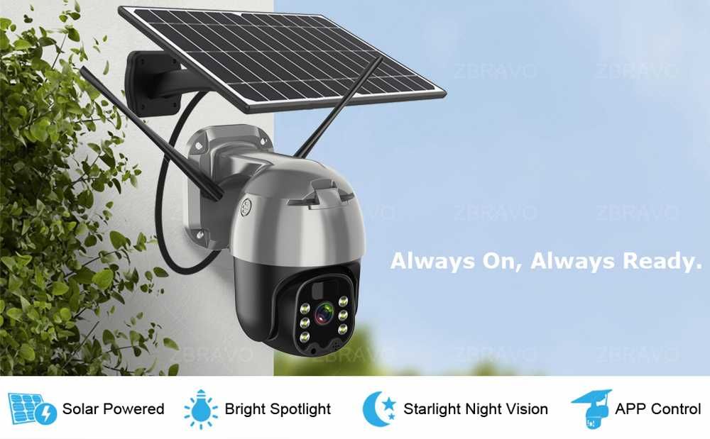 Camera Video Solara 5mp Supraveghere 4G Web IP Rotativa clasa A++