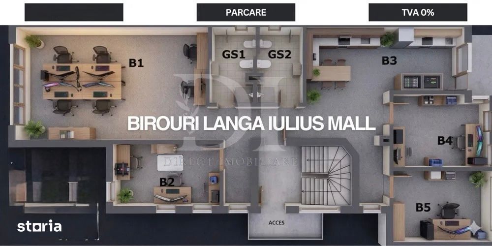 Spațiu de birouri – zonă premium, lângă Iulius