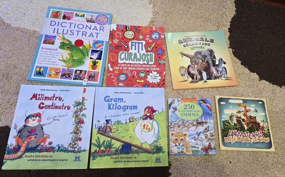 set de 7 cărți educative pentru copii