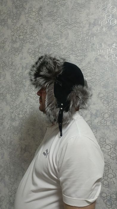 Мужская шапка ушанка натуральная