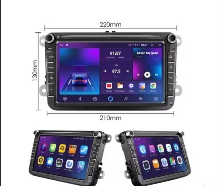 Мултимедия 8 инч VW Golf 5 6 Touran Passat Tiguan CarPlay Android Auto