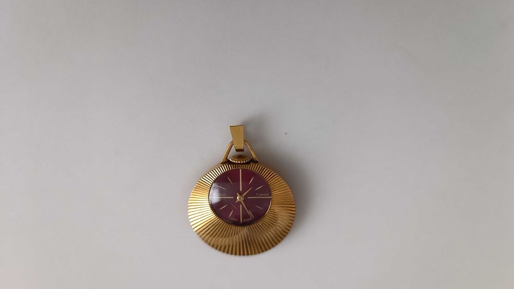 Позлатен дамски часовник - колие - SLAVA - 17 jewels - №5