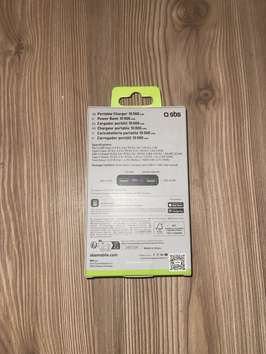 Baterie externa sbs power bank