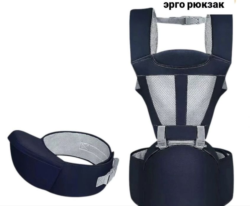 Эргорюкзак в черном цвете