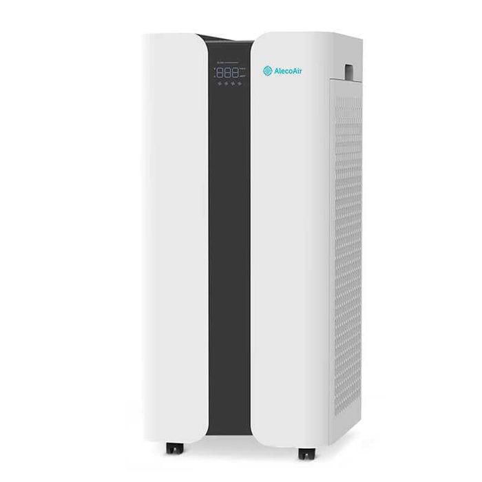 Purificator de aer AlecoAir P120 MONOLITH, 2 x Filtre True Hepa & Carbon, 2 x Lampi UV-C, Ionizare, WiFi, Aplicatie