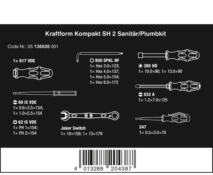 Wera  Kraftform Kompakt SH 2