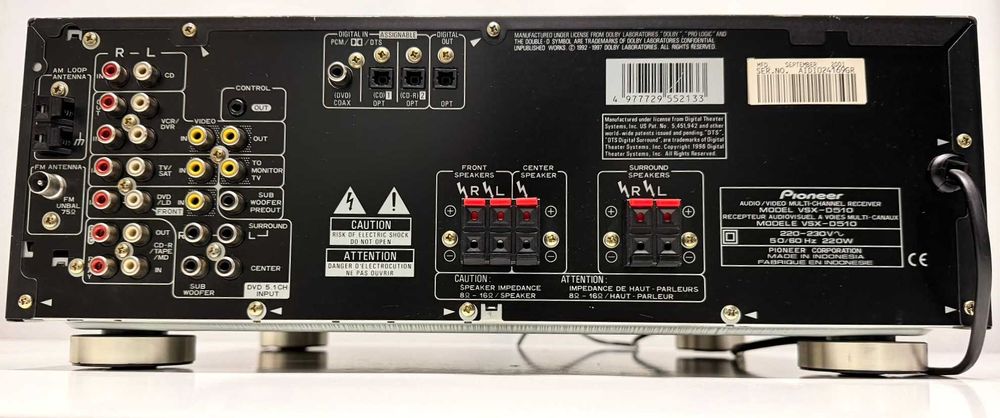 Pioneer VSX-D510 amp cu subwoofer in si out pt sistem TOP