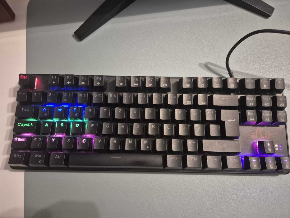 Tastatură Mecanică Gaming Rii RK908 TKL QWERTZ Blue Switch - Resigilat
