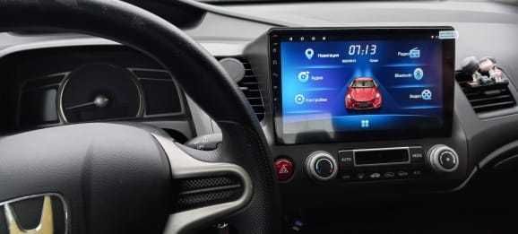 Navigatie android Honda Civic rama inclusa Waze YouTube GPS USB