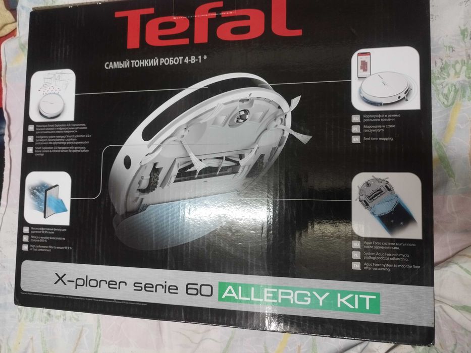 Робот пылесос Tefal explorer 60series -новая батарея