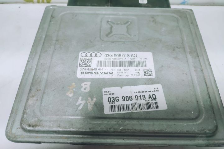 Calculator motor ecu 2.0 tdi BRD 03g906018aQ 5wp45549ah Audi A4 B7  [din 2004 pana  2008] seria