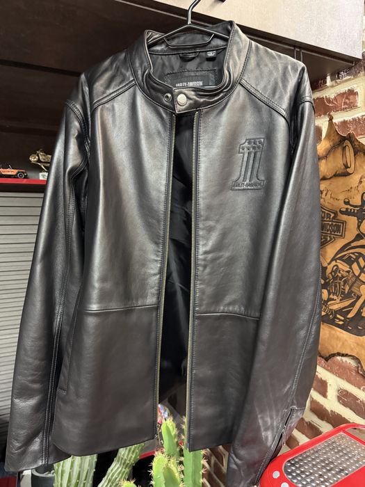 кожено яке и елек harley davidson