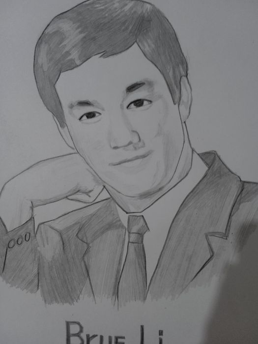 BRUS LI rasmi. A3. Portret.