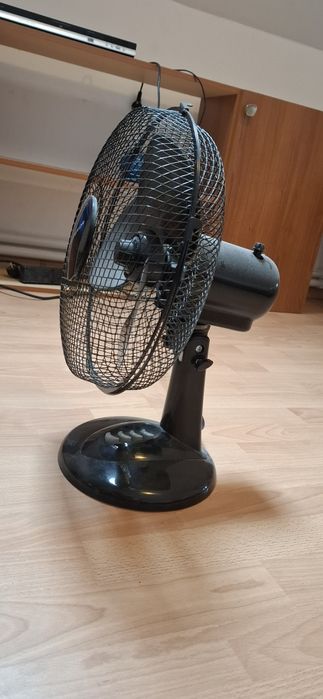 Ventilator de masă Hanseatic 40W negru – excelentă stare, funcționează