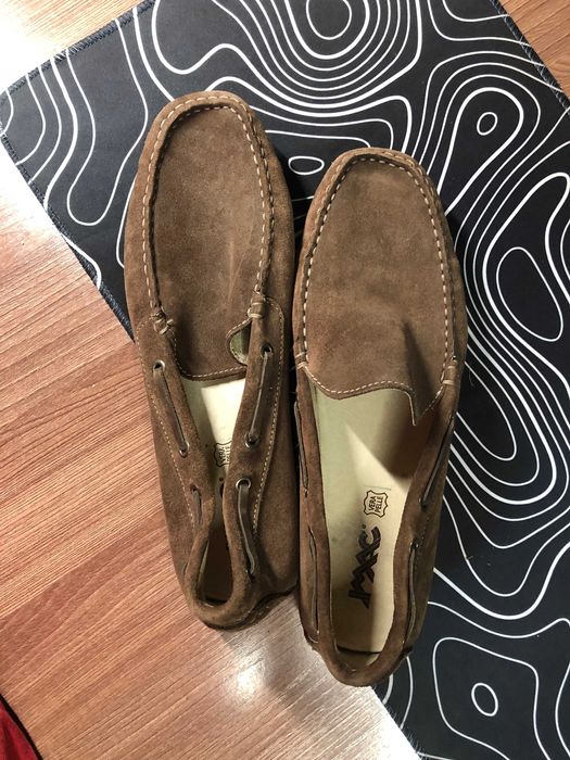 Мокасины замшевые