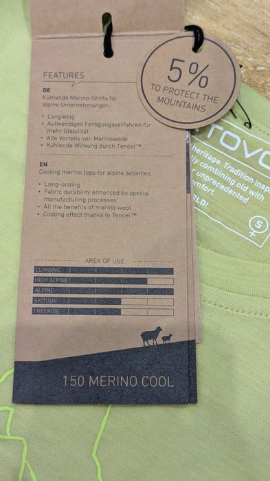 Ortovox  нови мерино тениски, размер  S